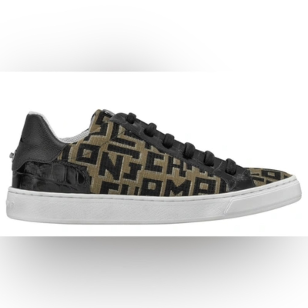 Longchamp | Women’s Sneakers Le Pliage Spellout Logo Taupe/Black Sz 38/8